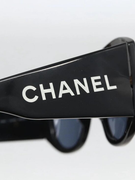 CHANEL Sunglasses plastic Black CC Auth ka3619 main image 4